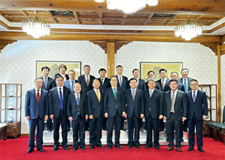 2023年12月20日，，星际娱乐官网党委书记、董事长刘敬桢参与韩国总理韩德洙会见中方代表团活动并作为代表讲话