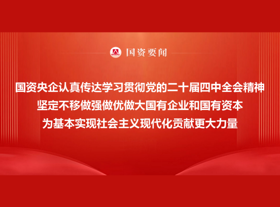 国资央企当真通报学习贯彻党的二十届四中全会心灵 坚韧不拔做强做优做大国有企业和国有本钱 为根基实现社会主义现代化贡献更大力量